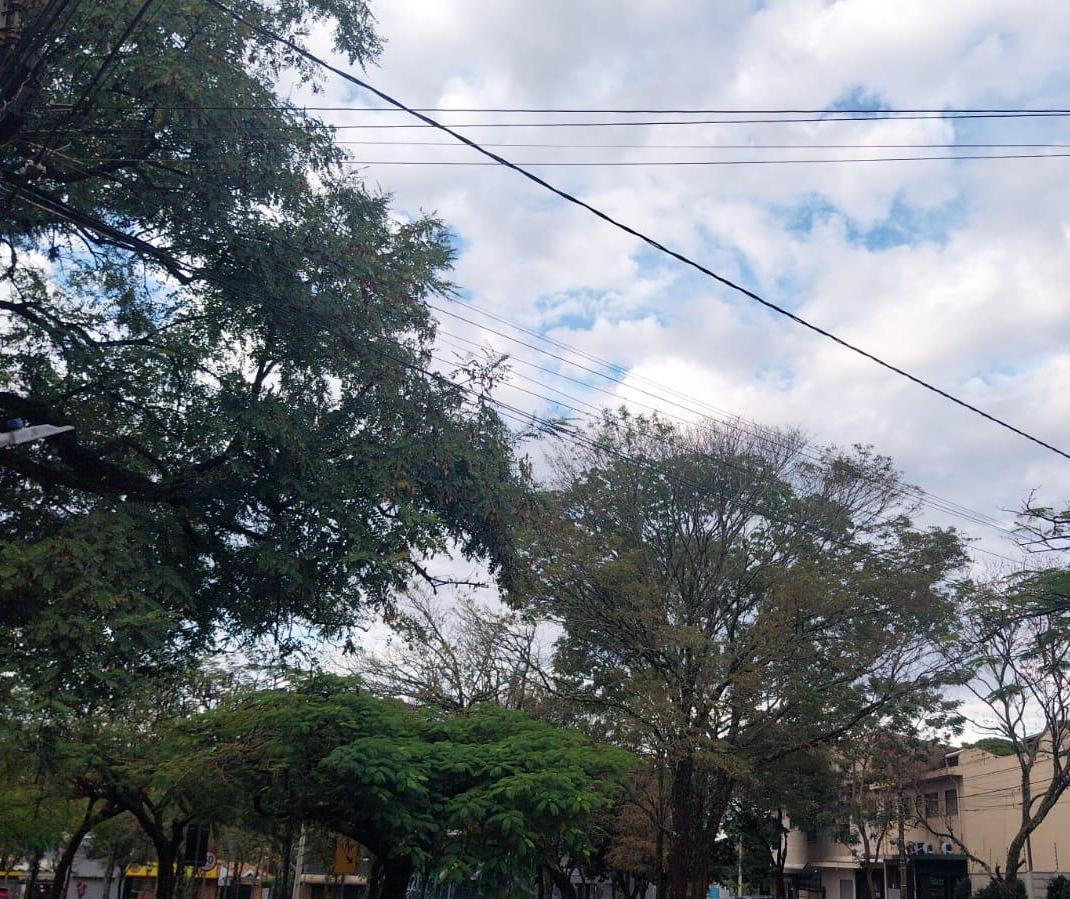 Domingo (22) com previsão de chuva e temperatura máxima de 24ºC