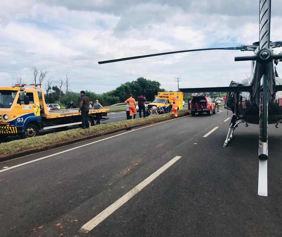 Trabalhador fica gravemente ferido ao ser atropelado na BR-376