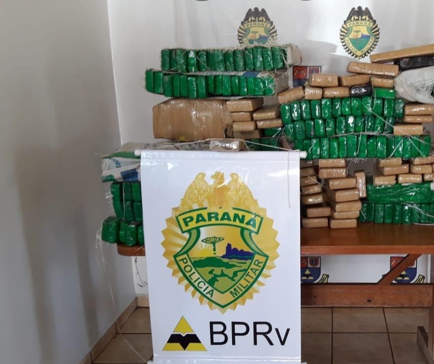 Homem é preso com 349 tabletes de maconha em Umuarama