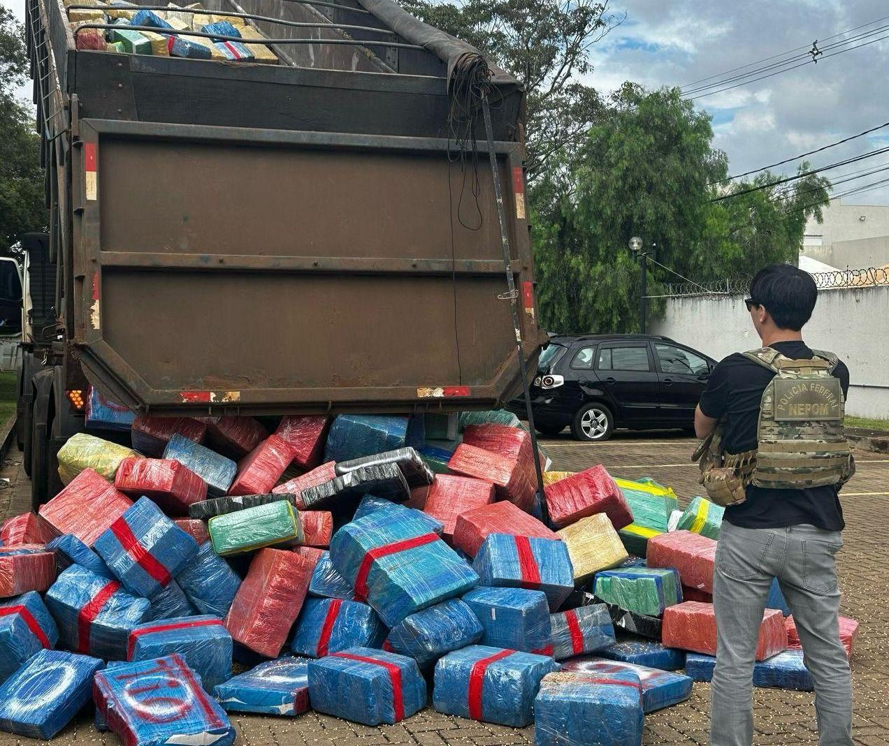 Força integrada apreende mais de sete toneladas de maconha