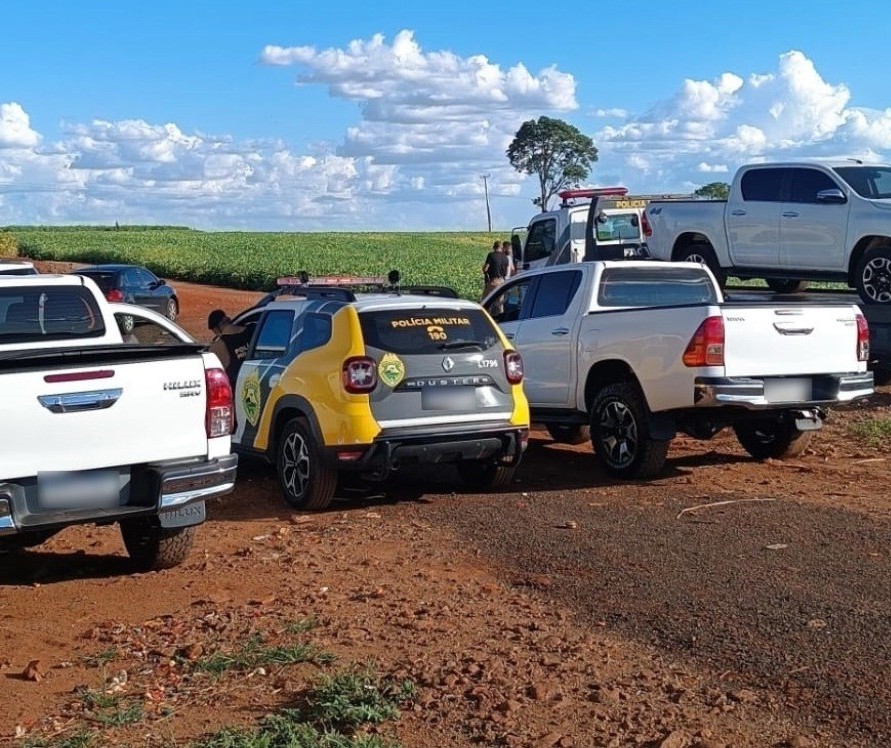 PM recupera três caminhonetes de luxo avaliadas em R$ 700 mil