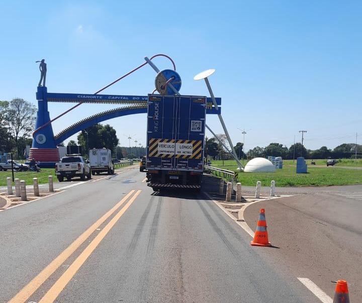 Motociclista morre em acidente próximo ao portal de entrada de Cianorte