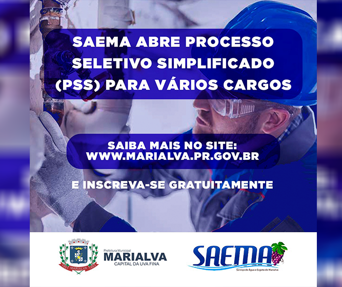 Saema realiza PSS para cargos de nível superior