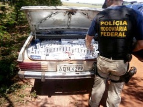 Polícia Rodoviária Federal apreendeu 15,3 milhões de maços de cigarros este ano em rodovias do Paraná