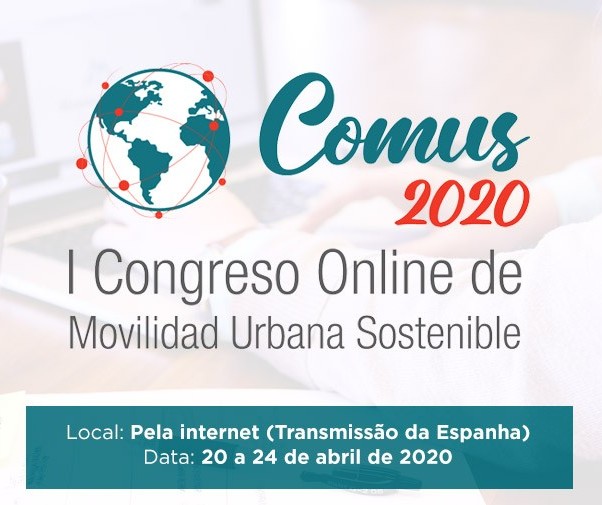 Primeiro Congresso de Mobilidade Urbana Sustentável Online será de 20 a 24 de abril