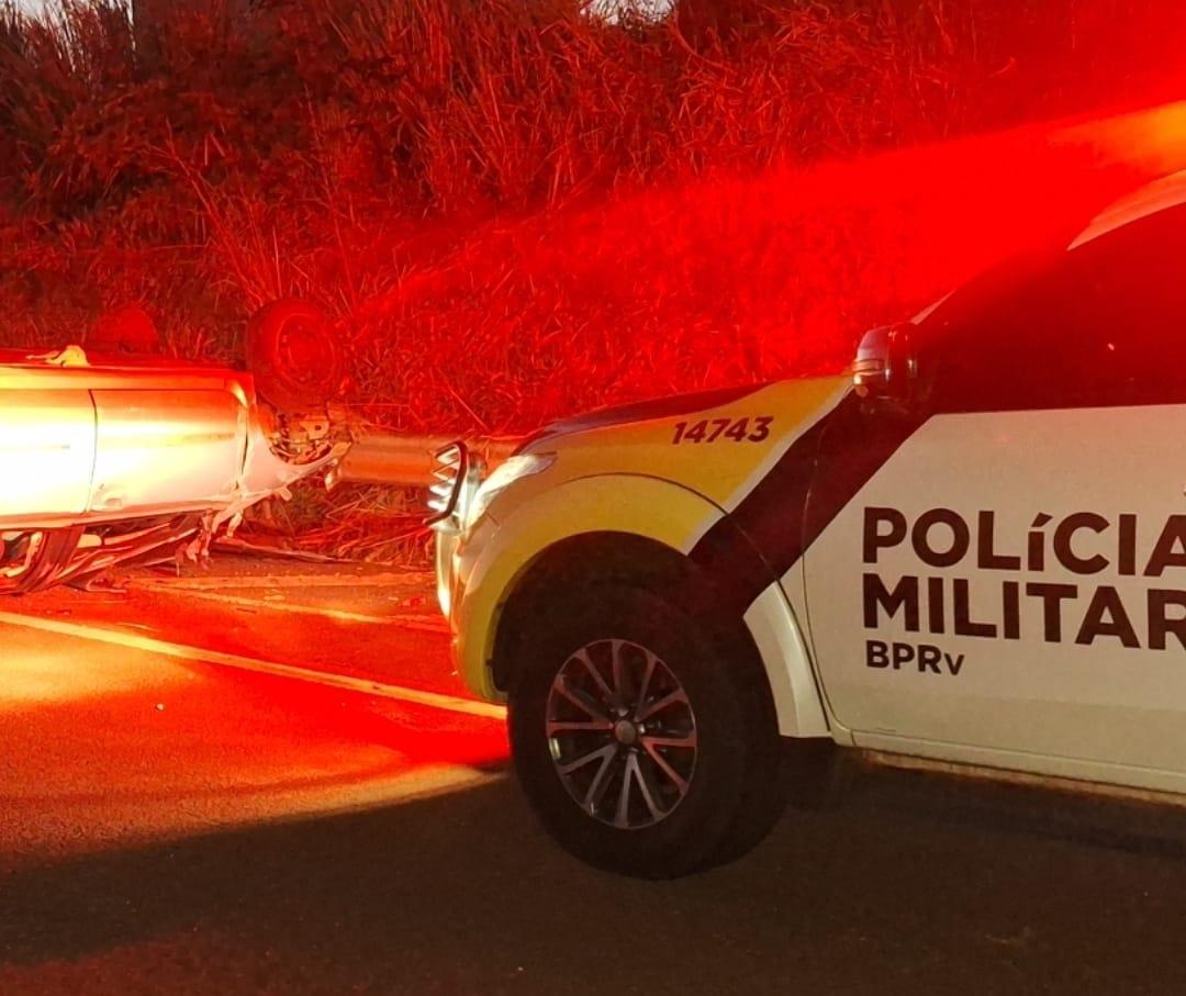 Motorista e passageira morrem em acidente na PRC-487