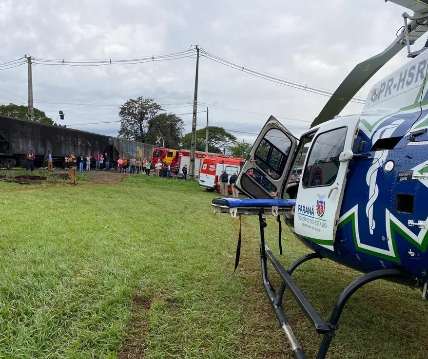 Morre no hospital homem atropelado por trem em Mandaguari