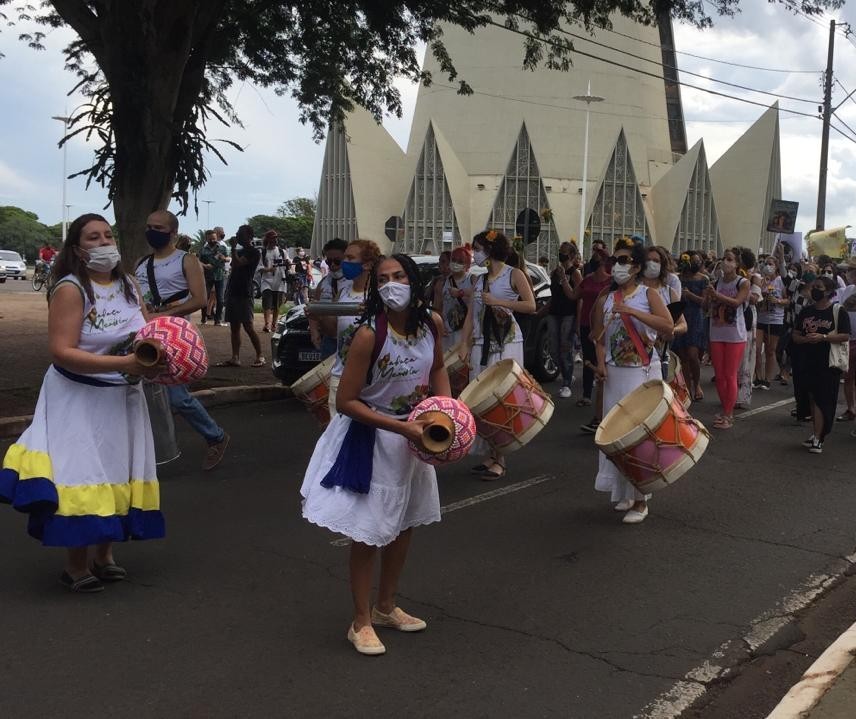 Manifestação contra o feminicídio marca um ano da morte de Magó