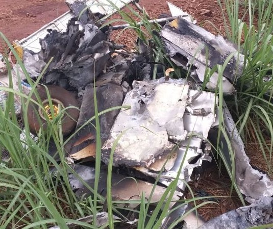 Aeronave furtada em Iguatemi é encontrada queimada