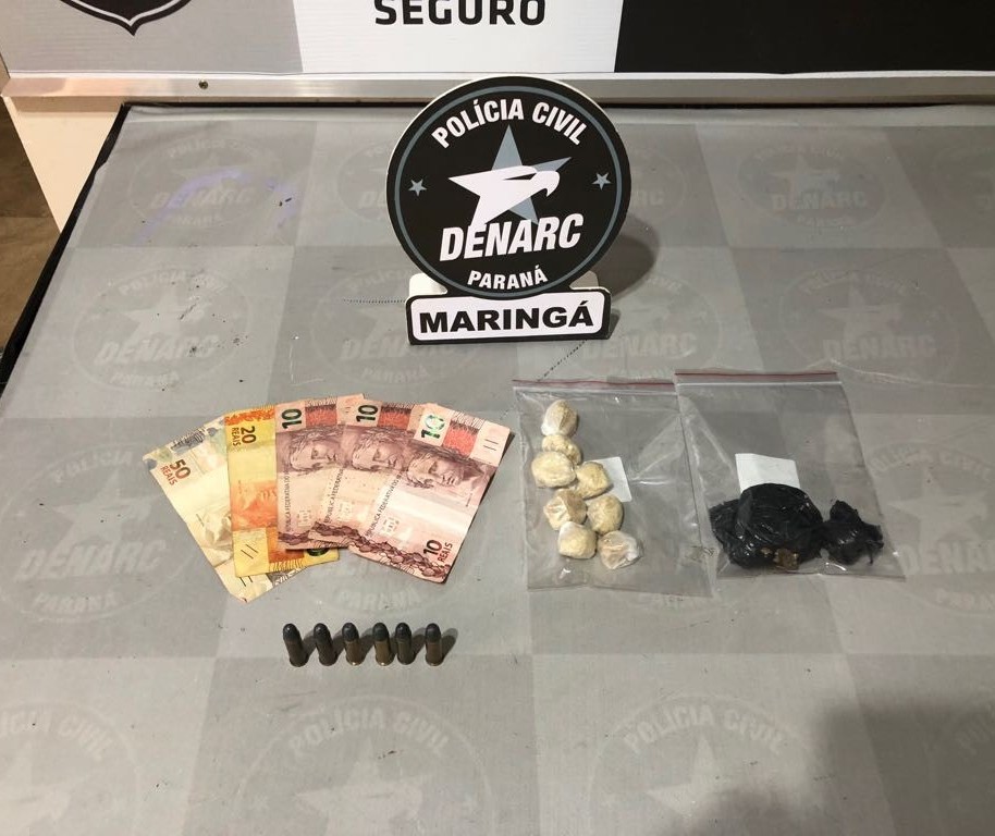 Casal suspeito de tráfico de drogas é preso