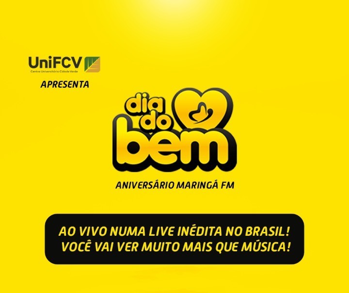 Maringá FM comemora 40 anos com o Dia do Bem