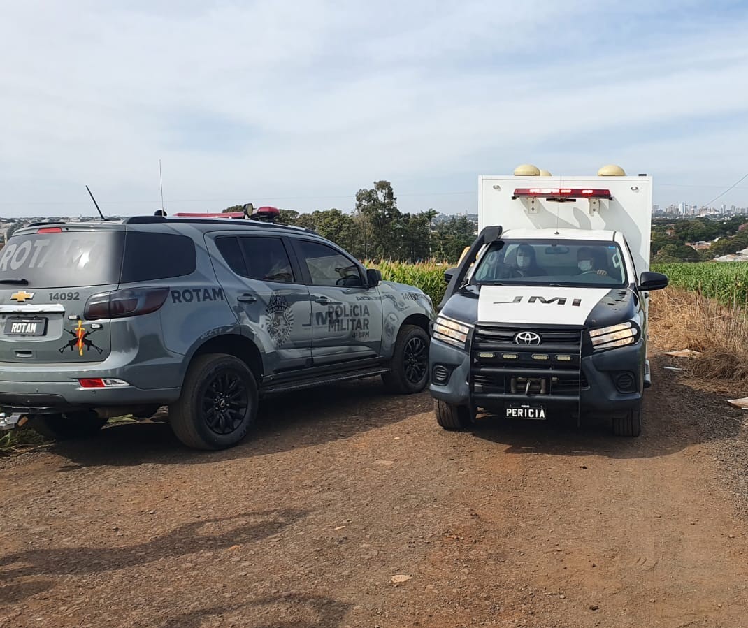 Dois suspeitos morrem em confronto com a PM na zona rural de Maringá