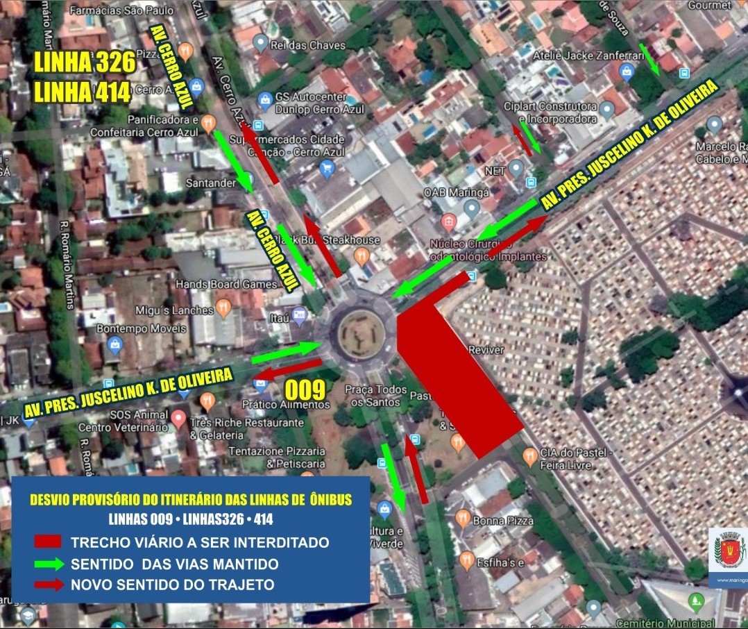 Trecho da avenida Juscelino Kubitschek será interditado neste domingo (19)