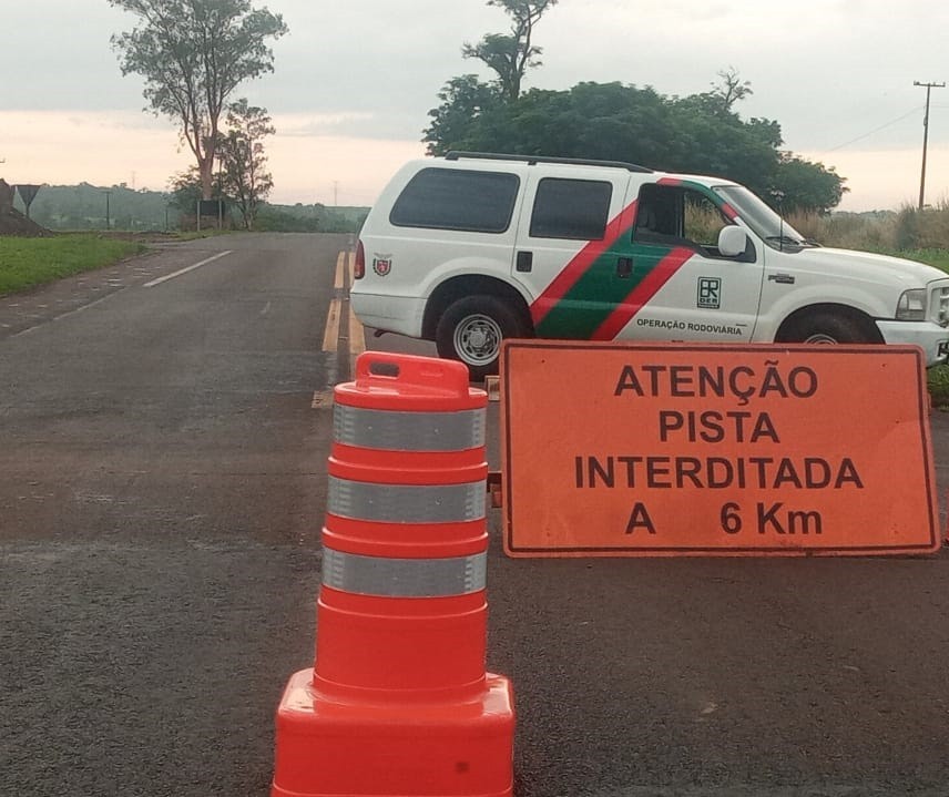 Ponte sobre o Rio Ivaí entre Doutor Camargo e Cianorte é interditada