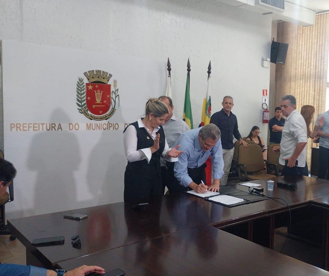 Prefeito sanciona Lei Desenrola Maringá, entenda o que muda