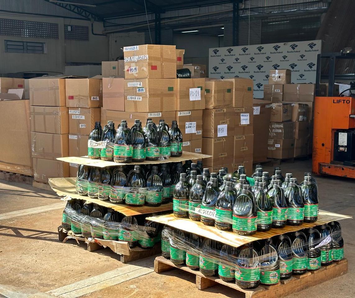 Azeite apreendido pela Receita Federal vira biocombustível
