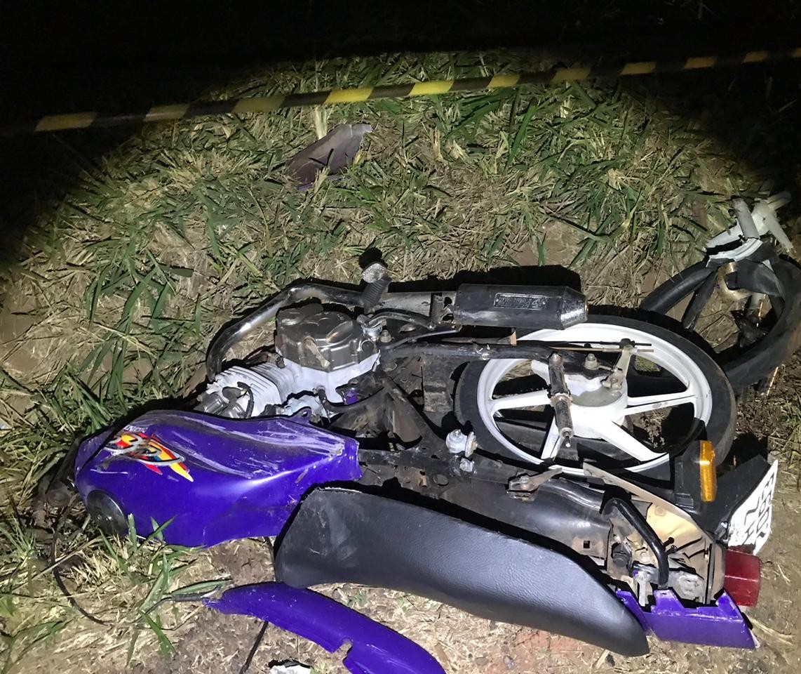Motociclista de 17 anos morre em acidente