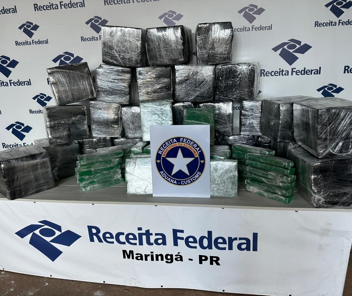 Receita Federal apreende 610 Kg de maconha em transportadora de Maringá