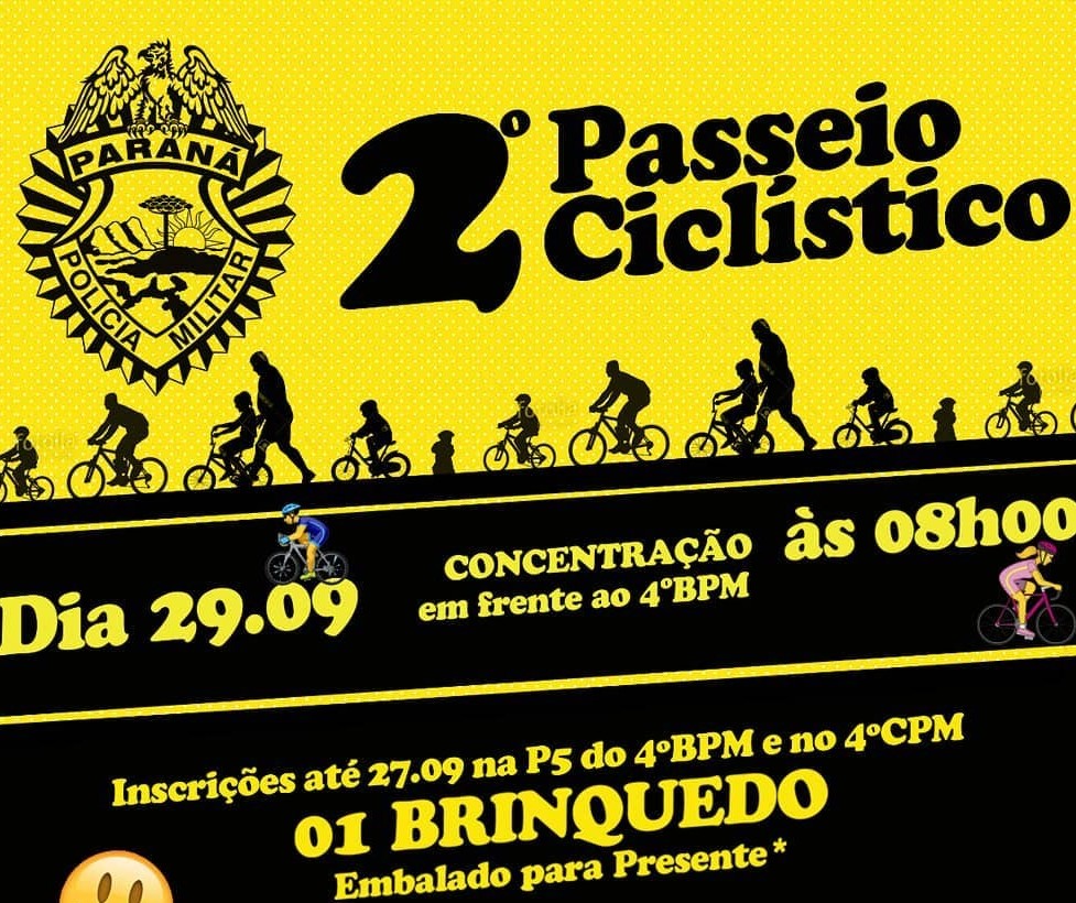 PM promove 2º Passeio Ciclístico em Maringá