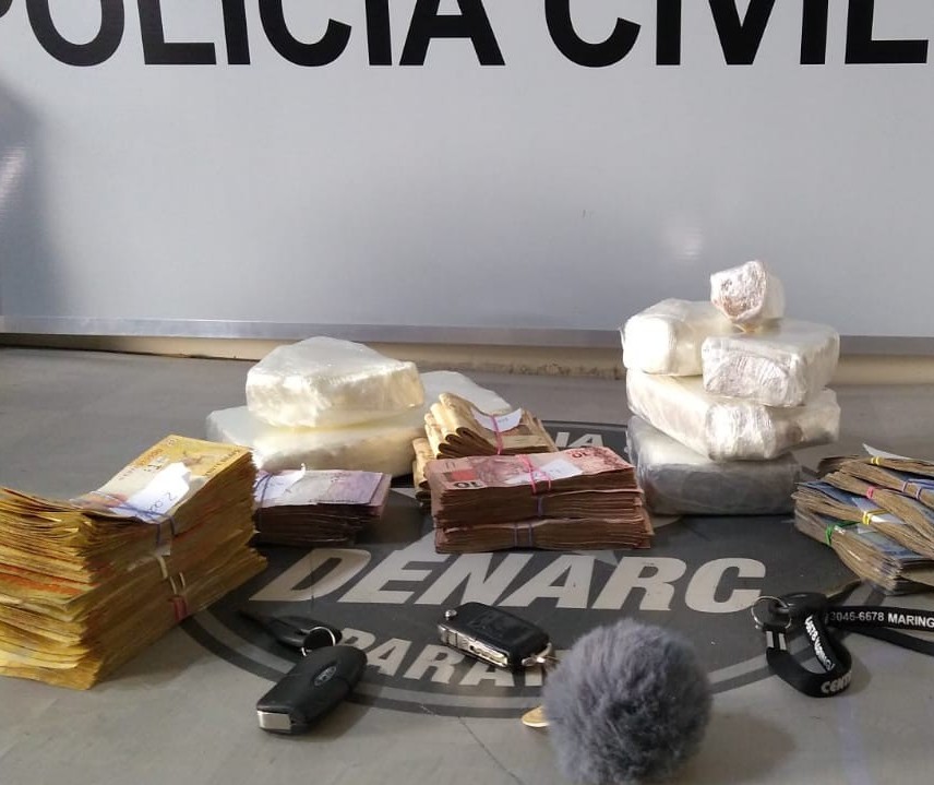 Denarc prende dupla suspeita de tráfico de drogas em Maringá 